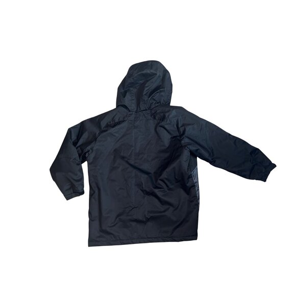 SwissTech Kids Hooded Jacket XL 14-16 Black & Gray Insulated Winter Coat 1843 - Picture 6 of 6